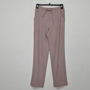 Votre Nom Pink Wool Cashmere Drawstring Preppy Lagenlook Pleated Trousers Sz. 30